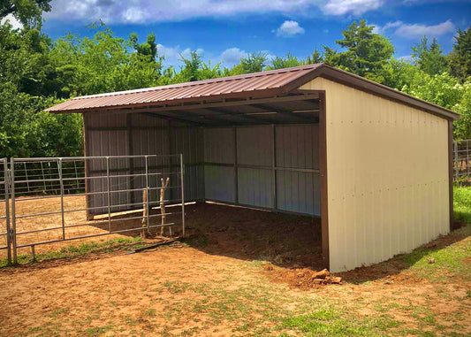 12'x24'x9'x7' Loafing Shed